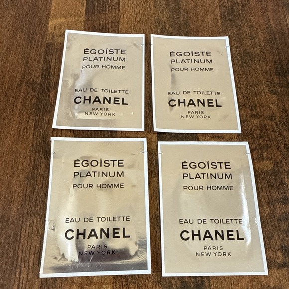 CHANEL Other - Chanel EGOISTE PLATINUM Pour Homme Eau De Toilette Women Towelette/Wipe RARE